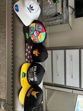 5 hats Pikachu Black and Yellow Kids Baseball Cap - Licensed Pokémon Hat